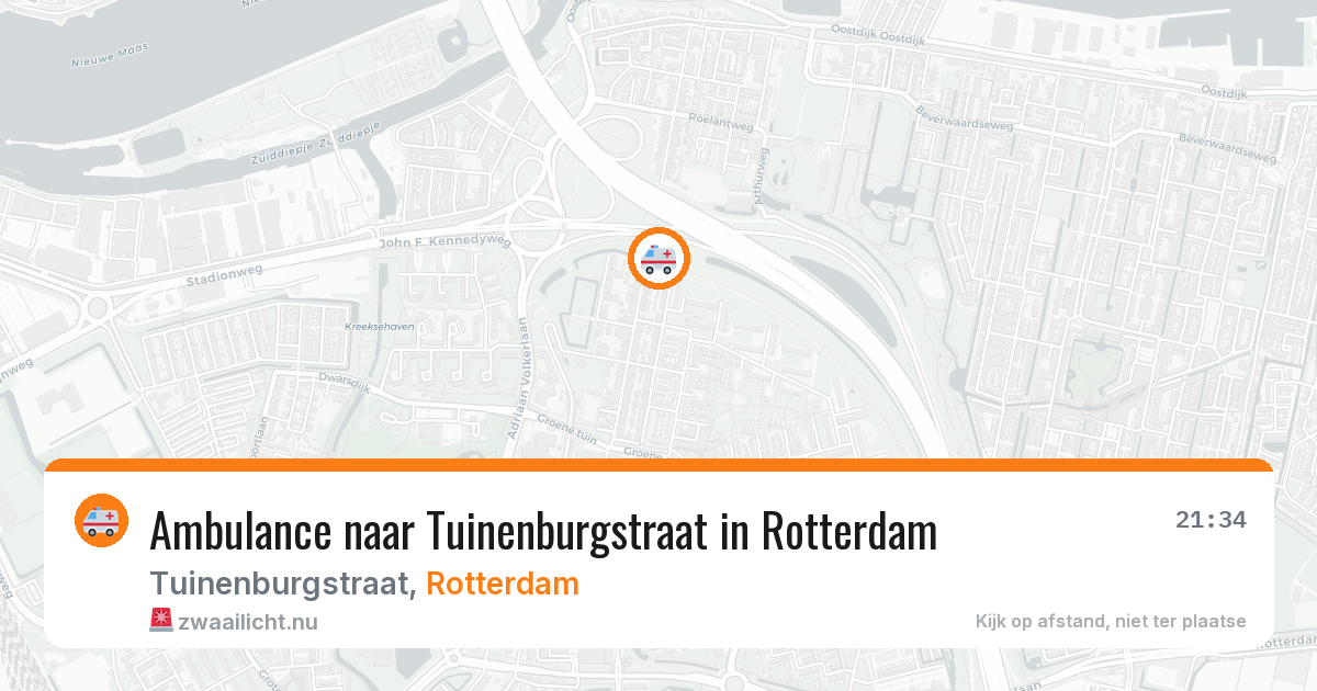 Ambulance naar Tuinenburgstraat in Rotterdam — 25 mei 2026