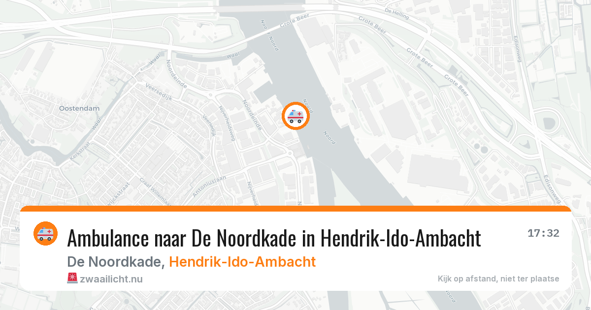 Ambulance naar De Noordkade in Hendrik-Ido-Ambacht — 12 jul 2026
