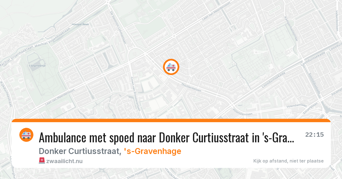 Ambulance met spoed naar Donker Curtiusstraat in 's-Gravenhage — 4 jun 2026