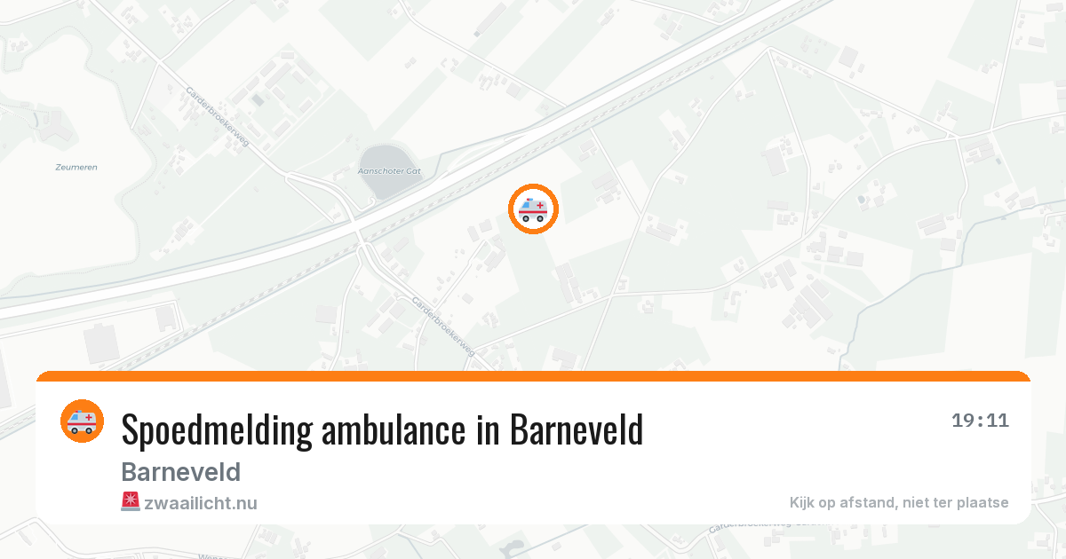 Spoedmelding ambulance in Barneveld — 8 jul 2026