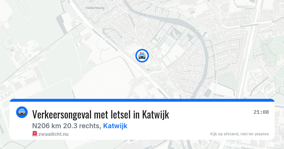 Verkeersongeval met letsel in Katwijk — 21 jan 2026