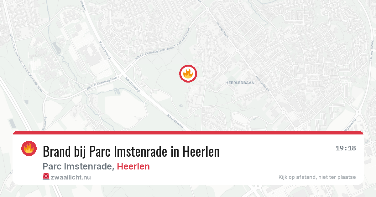 Brand bij Parc Imstenrade in Heerlen — 13 mei 2026