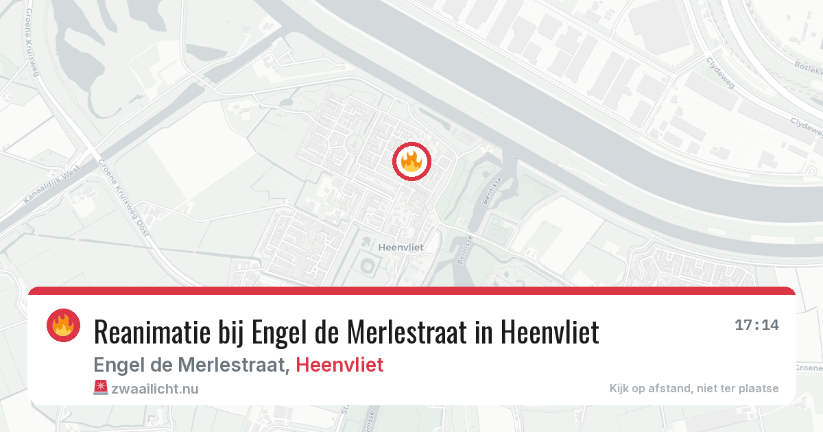 Reanimatie bij Engel de Merlestraat in Heenvliet — 2 jun 2026