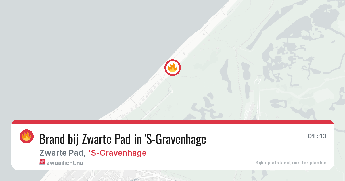 Brand bij Zwarte Pad in 'S-Gravenhage — 25 mei 2026