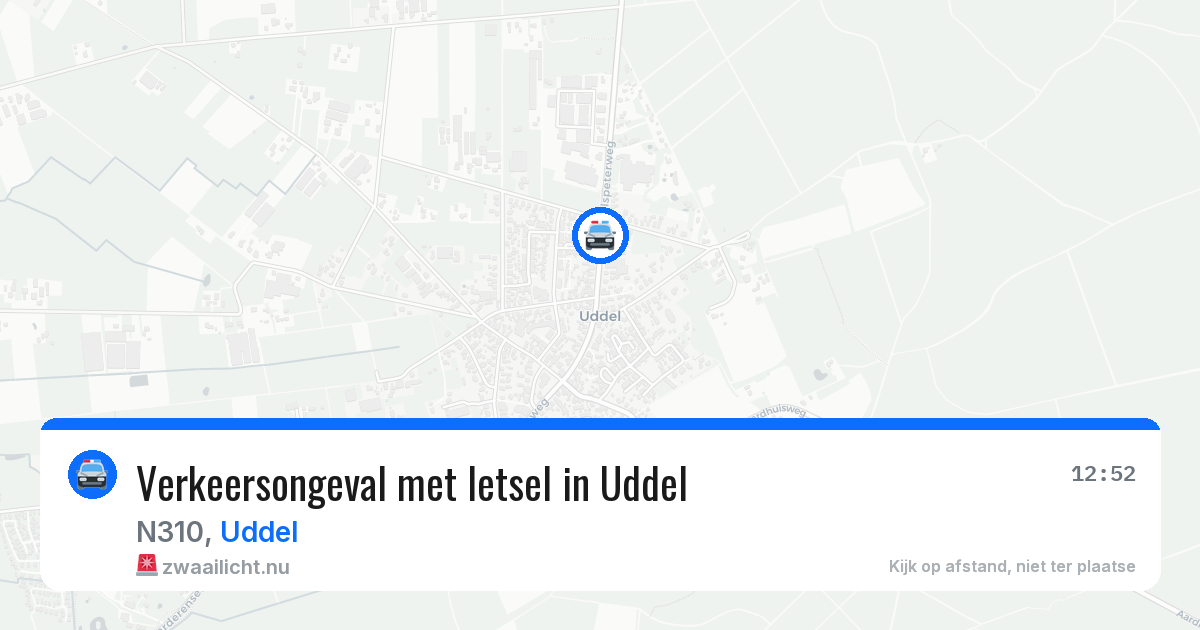 Verkeersongeval met letsel in Uddel — 1 jun 2026