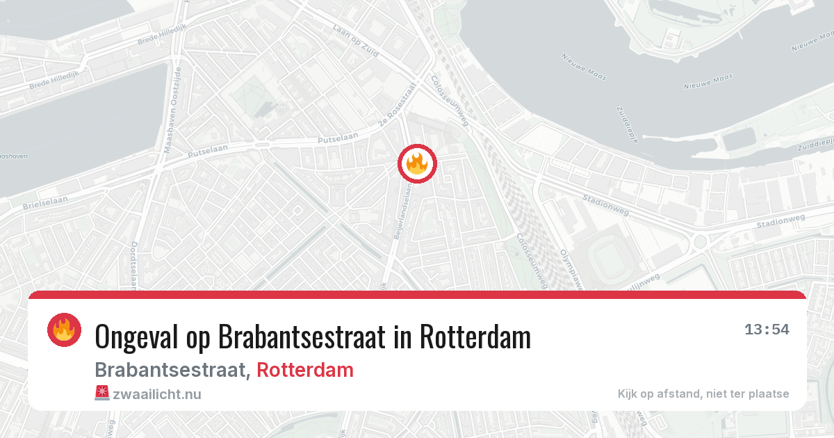 Ongeval op Brabantsestraat in Rotterdam — 22 jul 2026