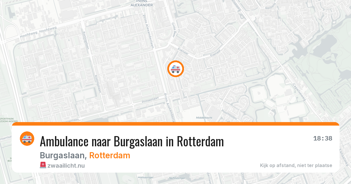 Ambulance naar Burgaslaan in Rotterdam — 3 jun 2026