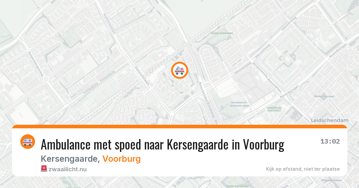 Ambulance met spoed naar Kersengaarde in Voorburg — 9 feb 2026