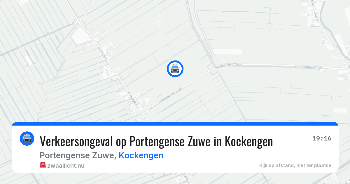 Verkeersongeval op Portengense Zuwe in Kockengen — 7 jul 2026