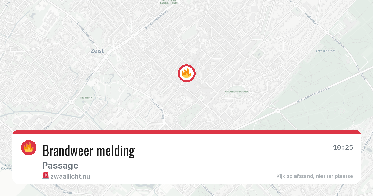 Brandweer melding — 12 mei 2026