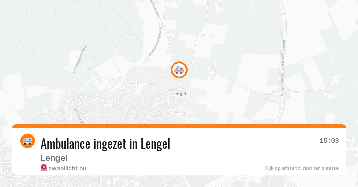 Ambulance ingezet in Lengel — 4 feb 2026