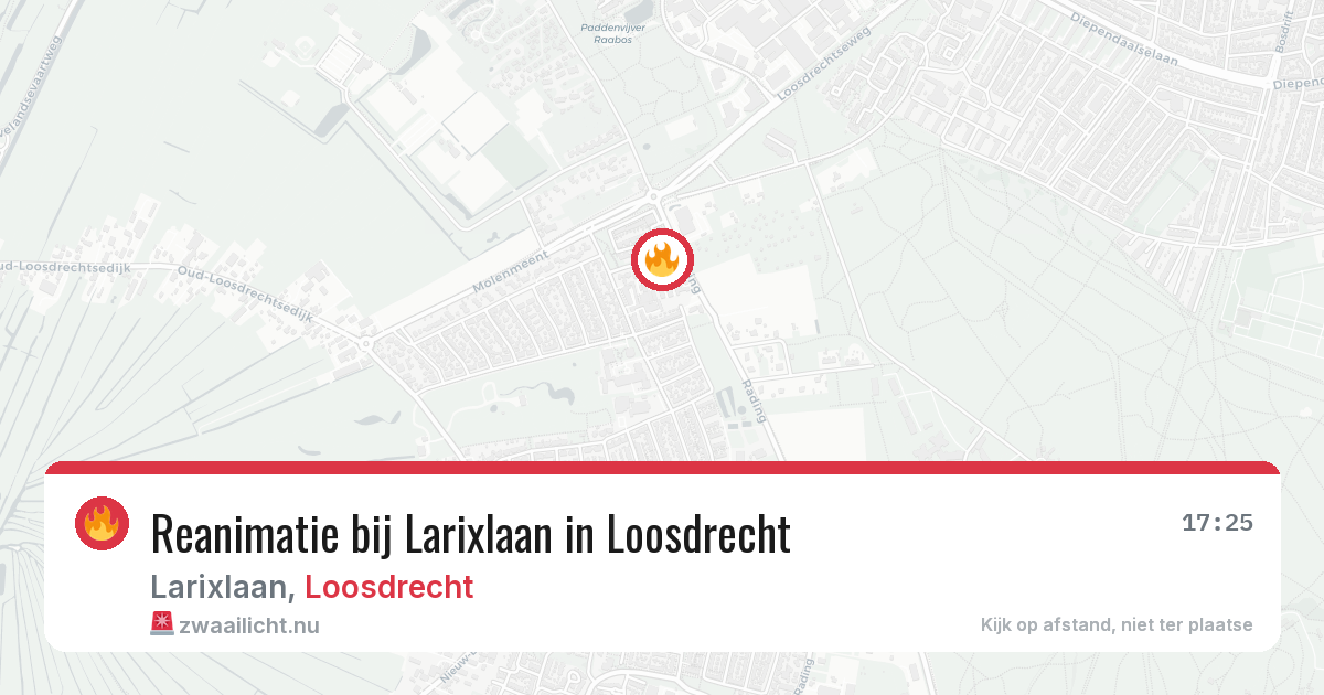 Reanimatie bij Larixlaan in Loosdrecht — 25 apr 2026