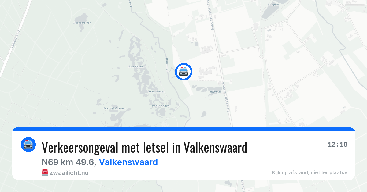 Verkeersongeval met letsel in Valkenswaard — 31 mrt 2026