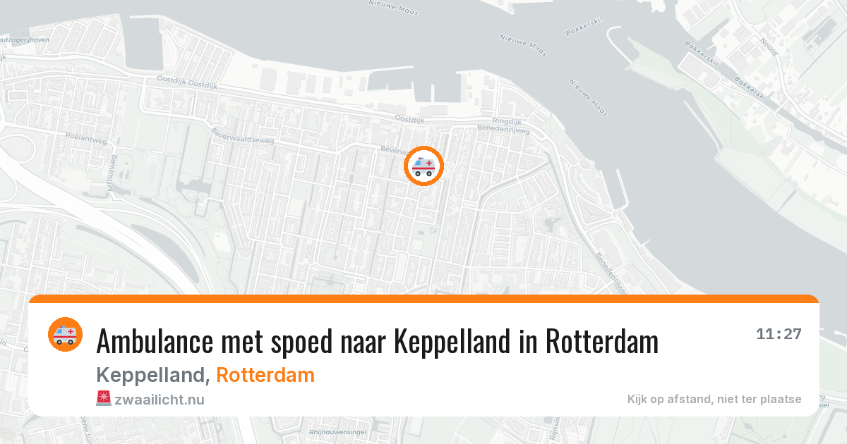 Ambulance met spoed naar Keppelland in Rotterdam — 1 jun 2026