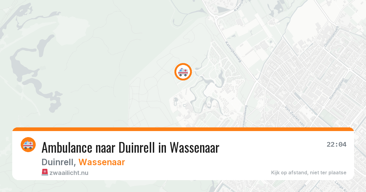 Ambulance naar Duinrell in Wassenaar — 27 mei 2026