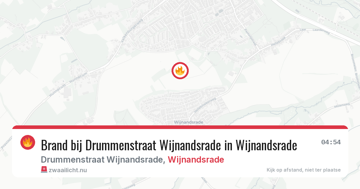 Brand bij Drummenstraat Wijnandsrade in Wijnandsrade — 4 mei 2026