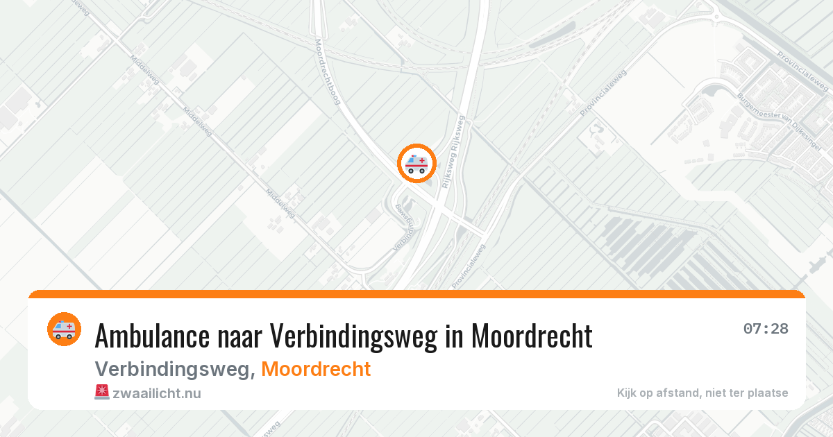 Ambulance naar Verbindingsweg in Moordrecht — 16 jul 2026