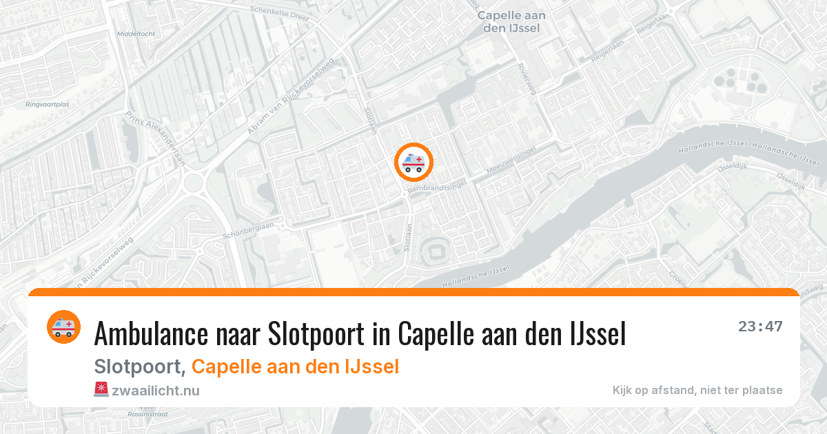 Ambulance naar Slotpoort in Capelle aan den IJssel — 22 jul 2026