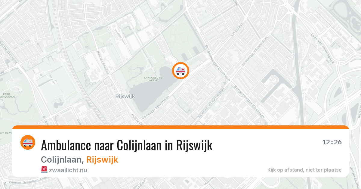 Ambulance naar Colijnlaan in Rijswijk — 10 jul 2026