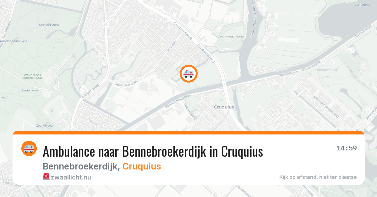 Ambulance naar Bennebroekerdijk in Cruquius — 10 jul 2026