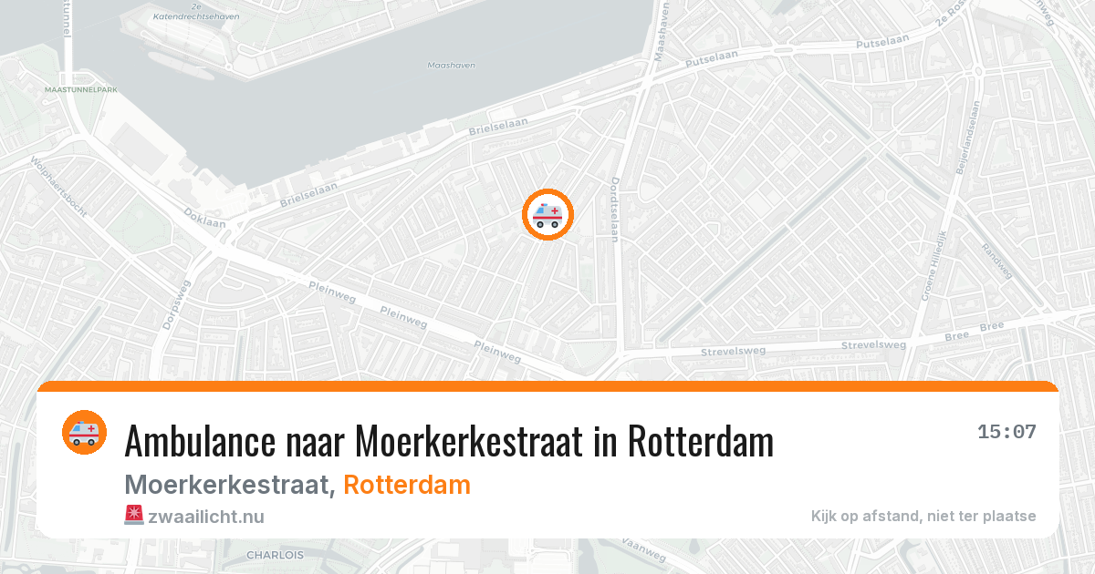 Ambulance naar Moerkerkestraat in Rotterdam — 25 jul 2026