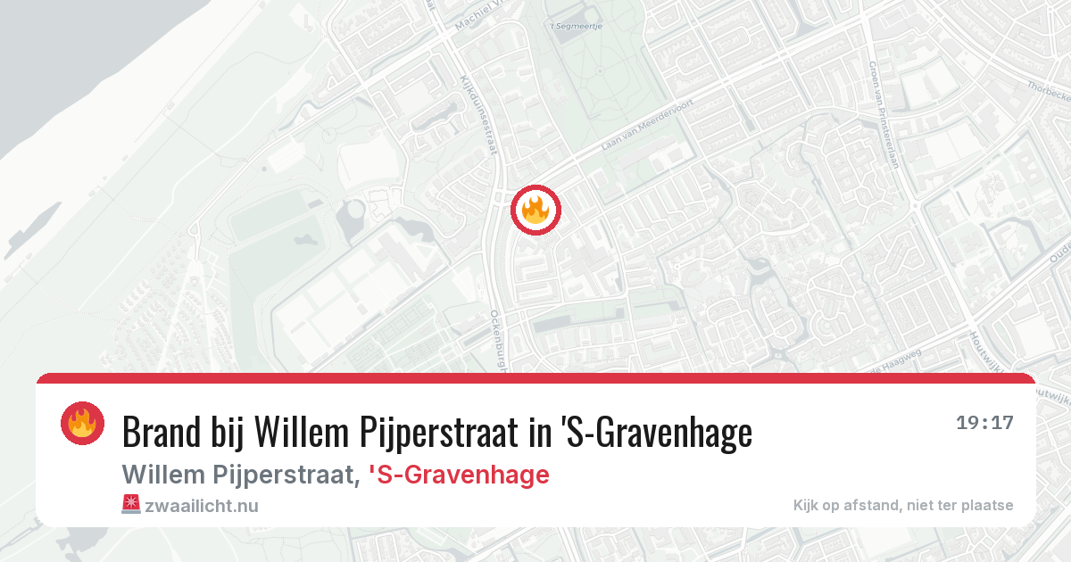 Brand bij Willem Pijperstraat in 'S-Gravenhage — 17 jul 2026