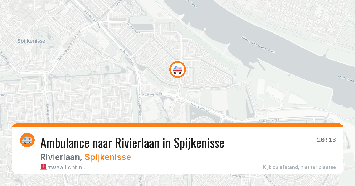 Ambulance naar Rivierlaan in Spijkenisse — 13 jul 2026