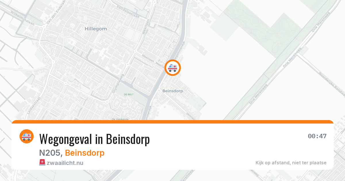 Wegongeval in Beinsdorp — 19 mei 2026