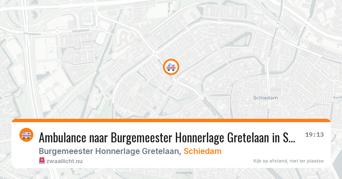 Ambulance naar Burgemeester Honnerlage Gretelaan in Schiedam — 6 mei 2026
