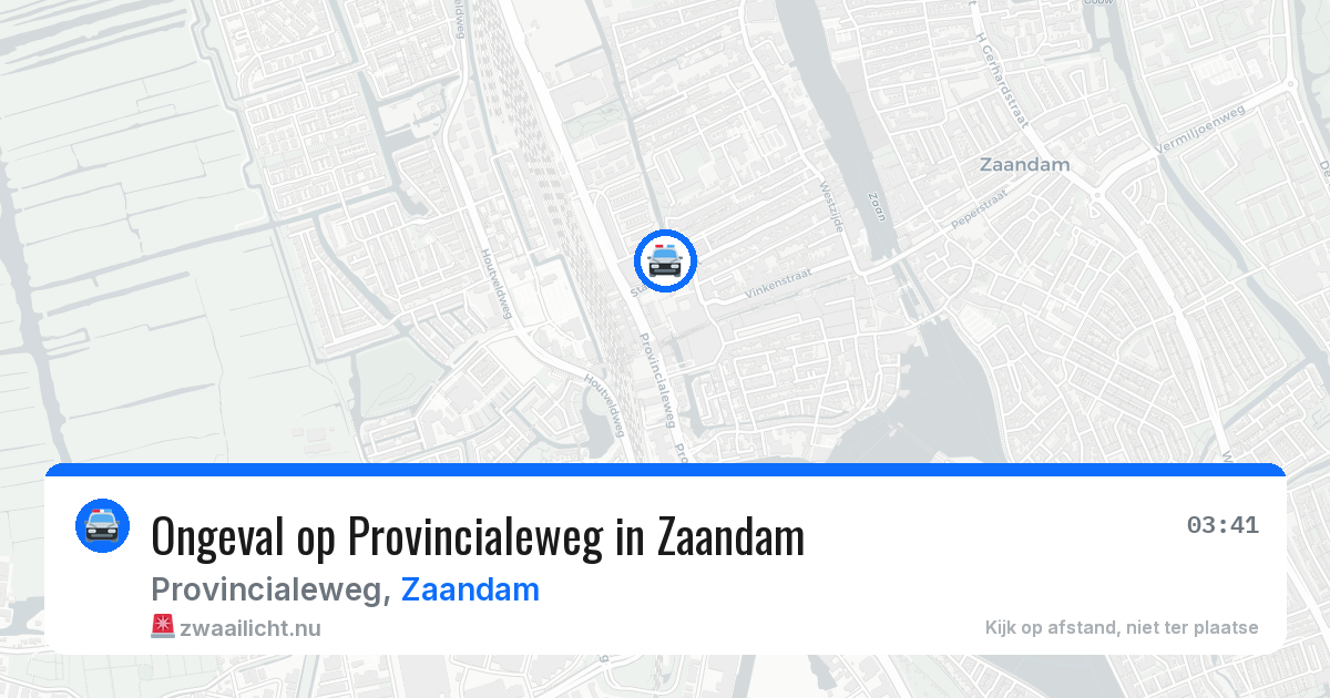 Ongeval op Provincialeweg in Zaandam — 26 jul 2026