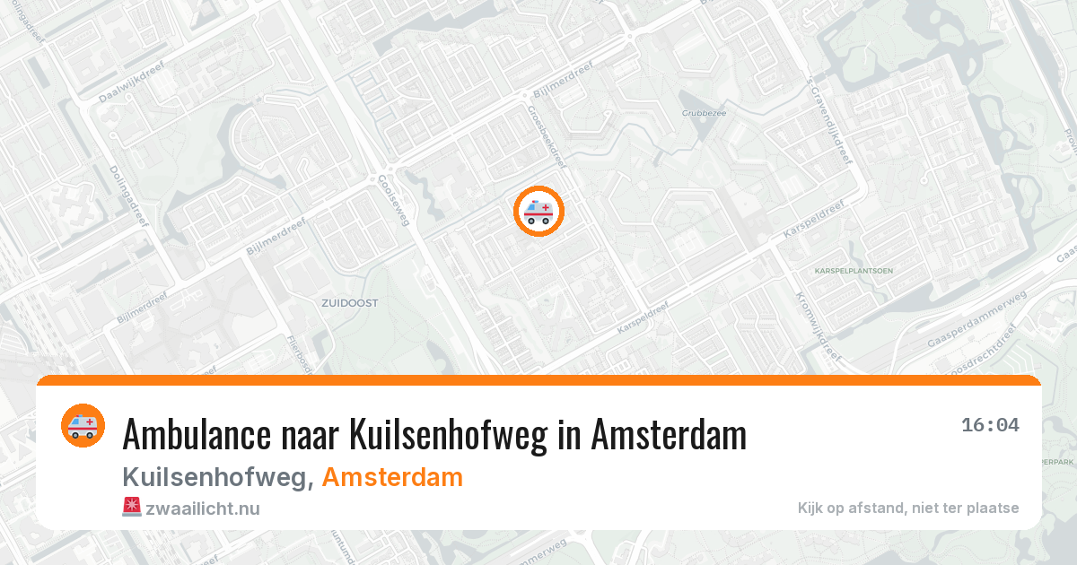 Ambulance naar Kuilsenhofweg in Amsterdam — 12 mrt 2026