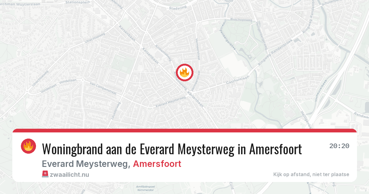 Woningbrand aan de Everard Meysterweg in Amersfoort — 2 jun 2026