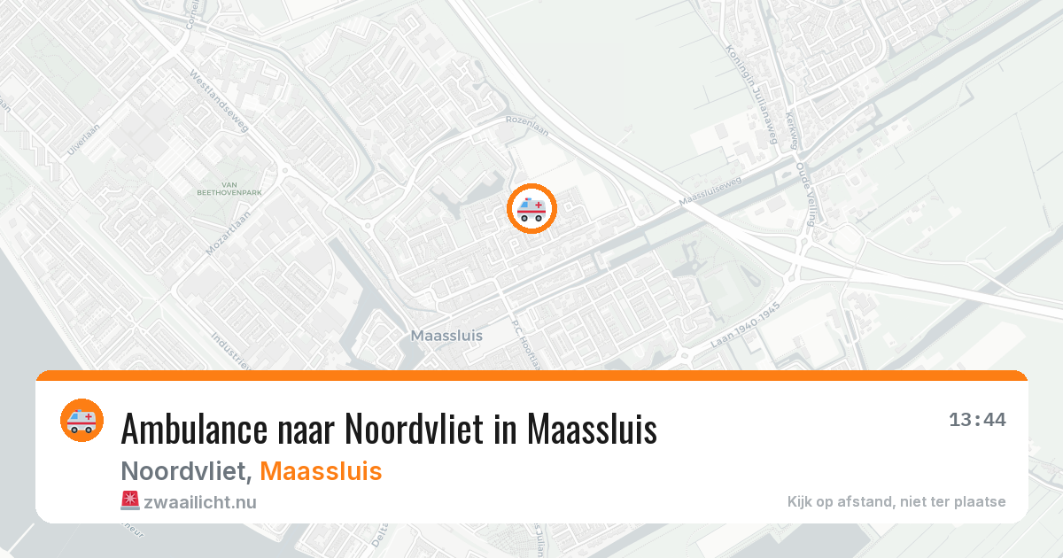 Ambulance naar Noordvliet in Maassluis — 4 mei 2026