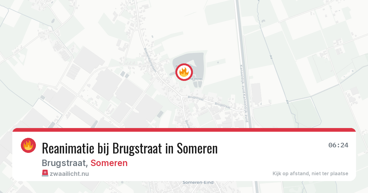 Reanimatie bij Brugstraat in Someren — 9 apr 2026