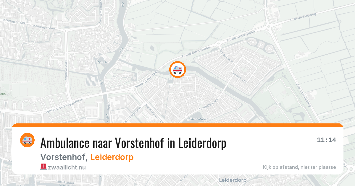 Ambulance naar Vorstenhof in Leiderdorp — 11 jul 2026
