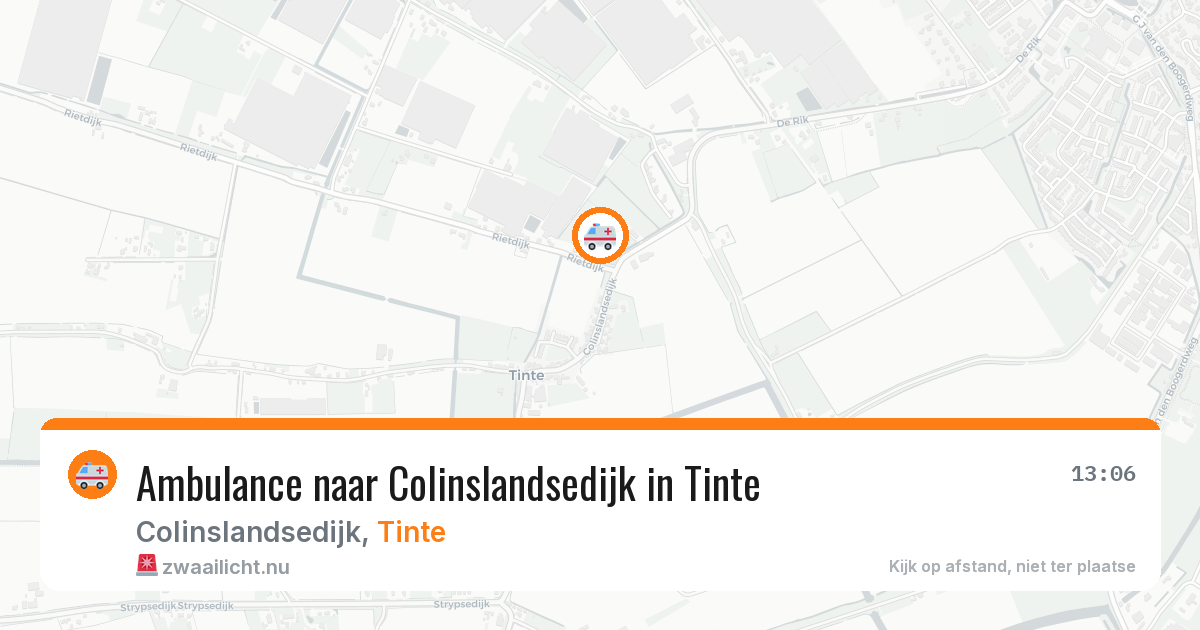 Ambulance naar Colinslandsedijk in Tinte — 27 mei 2026