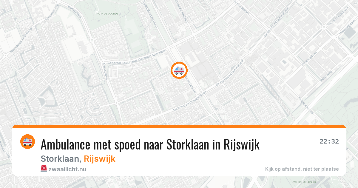 Ambulance met spoed naar Storklaan in Rijswijk — 24 jul 2026