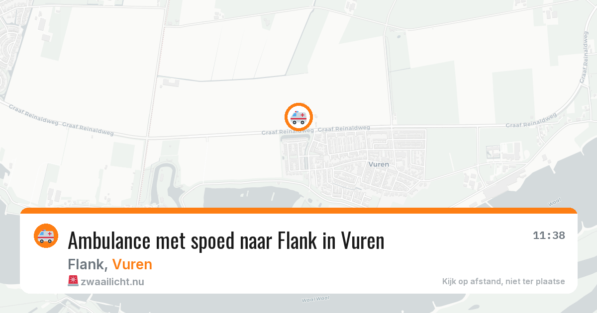 Ambulance met spoed naar Flank in Vuren — 18 jan 2026