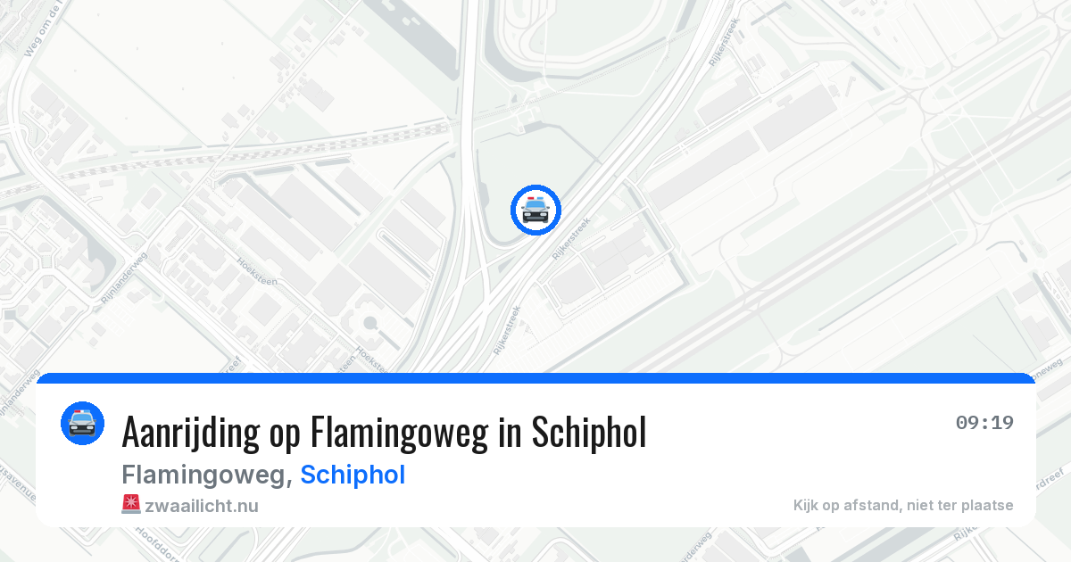 Aanrijding op Flamingoweg in Schiphol — 14 jul 2026