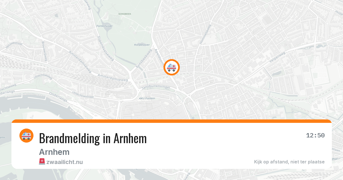 Brandmelding in Arnhem — 17 jul 2026