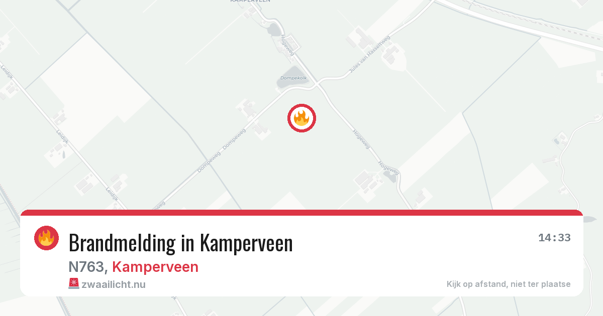 Brandmelding in Kamperveen — 23 jul 2026