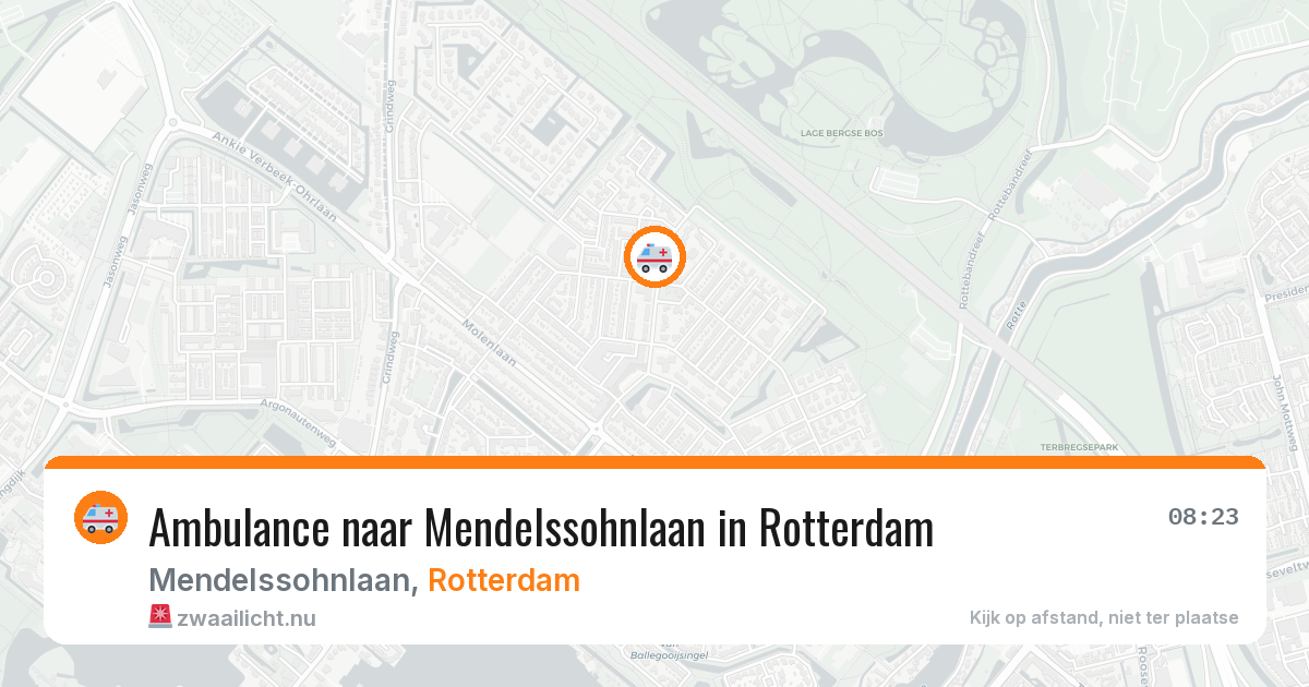 Ambulance naar Mendelssohnlaan in Rotterdam — 17 jul 2026