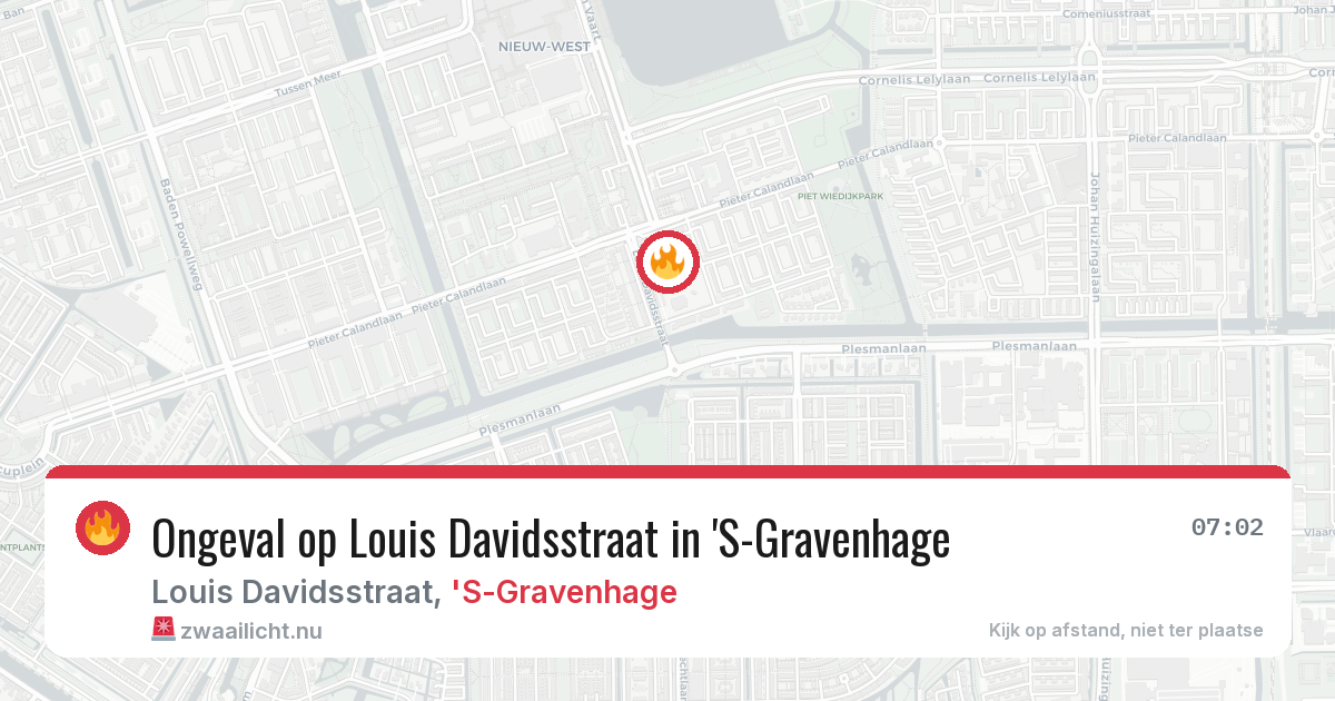 Ongeval op Louis Davidsstraat in 'S-Gravenhage — 8 apr 2026