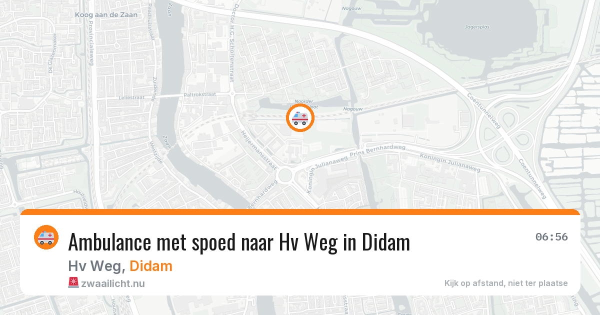 Ambulance met spoed naar Hv Weg in Didam — 15 mrt 2026
