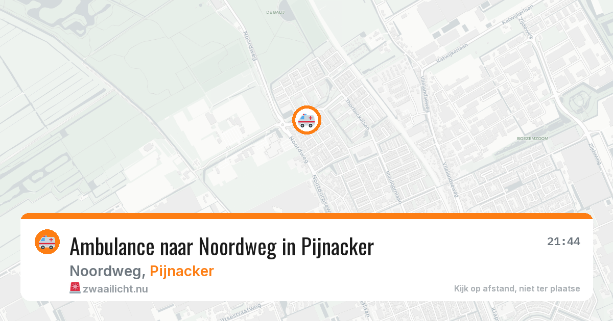 Ambulance naar Noordweg in Pijnacker — 13 mei 2026