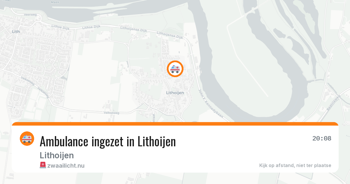 Ambulance ingezet in Lithoijen — 9 mei 2026