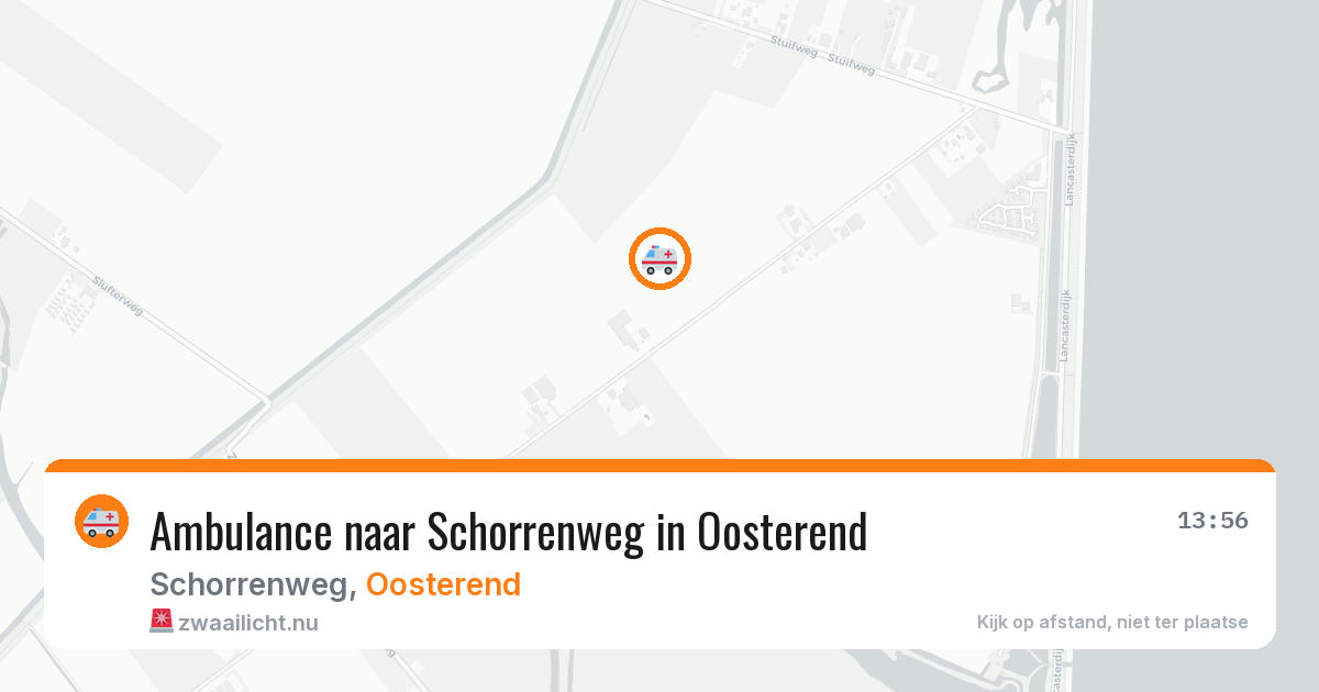 Ambulance naar Schorrenweg in Oosterend — 5 jul 2026