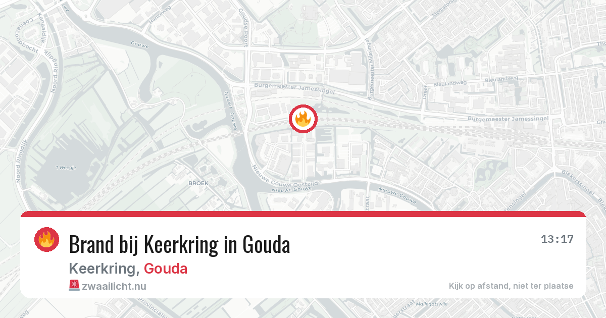 Brand bij Keerkring in Gouda — 4 jun 2026