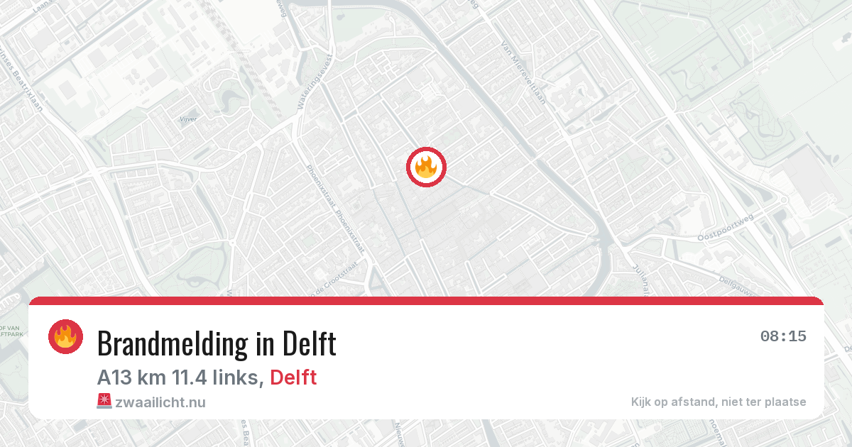 Brandmelding in Delft — 30 mei 2026