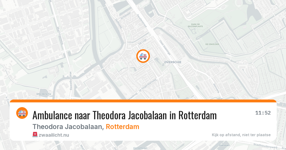 Ambulance naar Theodora Jacobalaan in Rotterdam — 6 jun 2026